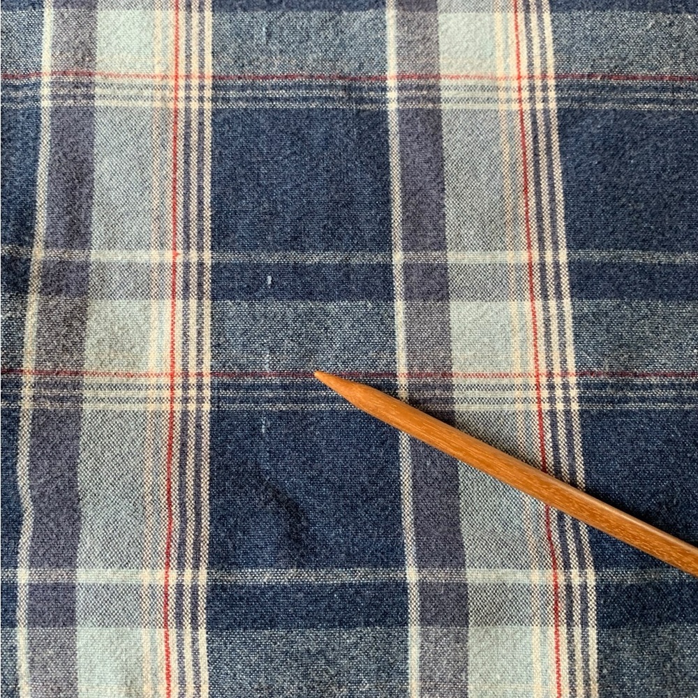 Charter Club Blue 2 Plaid Pillow Shams 1 Standard Size 1 Euro Size - Picture 8 of 8